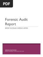 Sample Report On Forensic Audit