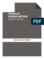 The Bullet Journal Method by Ryder Carroll Worksheet