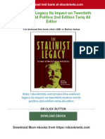 The Stalinist Legacy Its Impact On Twentieth Century World Politics 2nd Edition Tariq Ali Editor 2024 Scribd Download