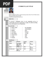 Hamza Arshad NEW CV