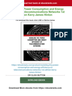 Modeling The Power Consumption and Energy Efficiency of Telecommunications Networks 1st Edition Kerry James Hinton Download PDF