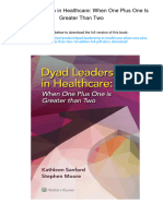 Dyad Leadership in Healthcare: When One Plus One Is Greater Than Two. ISBN 1451193343, 978-1451193343