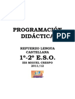 Programación Del Refuerzo 11-12. 1º-2º ESO