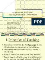 Principles and Methods in Teaching