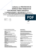 PRL Específico de Electricidad - Beni