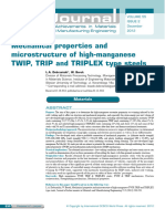 2012-Mechanical Properties and Microstructured Og High-Manganese TIWP-TRIP and TRIPLEX Type Steels