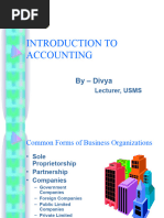 Introduction To Accounting