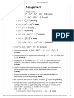 Derivatives Assignment