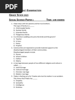 Social Sciences Grade 7 Paper 1