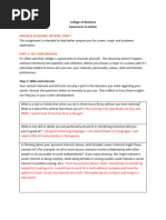 Major & Academic Option Exploration Part 1 - E Campus W24