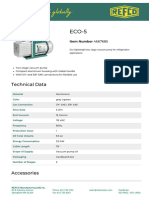 ECO 5 Vacuum Pump Product Datasheet