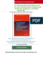 Proceedings of The 4th International Conference On Telecommunications and Communication Engineering ICTCE 2020 4 6 December Singapore 1st Edition Maode Ma Download PDF