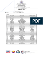 Grade 10 Class List