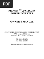 Power Inverter Prowatt TM 250 12V 24V