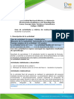 Guía de Actividades y Rúbrica de Evaluación - Paso 6 - Sustentar El Proyecto