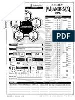 Ordem Paranormal V1.1 - Ficha Do Pedrinho