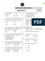 Kinematics - DPP 02 (Extra DPP) - Arjuna JEE AIR 2026