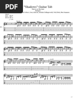 WATG Shadows Offical Guitar Tab