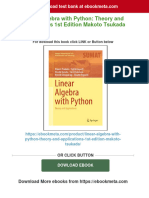 Get Linear Algebra With Python: Theory and Applications 1st Edition Makoto Tsukada Free All Chapters