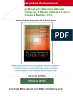 PDF The Oxford Handbook of Citizenship (Oxford Handbooks) Ayelet Shachar & Rainer Bauböck & Irene Bloemraad & Maarten Vink Download