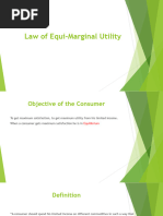 #3 Law of Equi-Marginal Utility