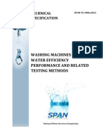 Span TS 3006-2021 Washing Machines - Water Efficiency Performance and Related Testing Method