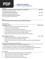 Paritosh Sharma CV