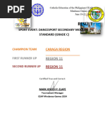 DANCESPORT Final Result CEAP Sports Games