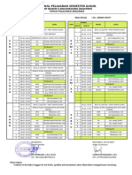 Jadwal Pelajaran Semester Ganjil: SMP Negeri 3 Bojonegoro (Mastrip)