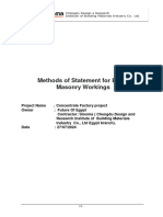 Method Statement of Brick Works