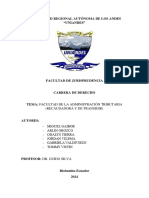 Facultad Tributaria Recaudadora y de Transigir