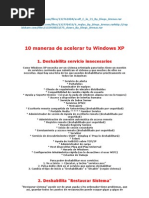 10 Maneras de Acelerar Tu Windows XP