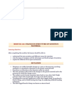 9) Mutation, Chromosomal Aberrations, Cytogenesis and Extra Chromosomal Inheritance