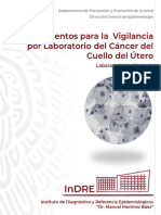 Lineamientos para La Vigilancia Por Laboratorio Del Cáncer Del Cuello Del Útero. Laboratorio de Citología. InDRE-compressed