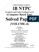 RRB NTPC Solved Papers: (Computer Based Test)