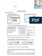 Planificación Multiplicación y División Por Dos Cifras