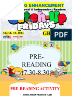 Reading Enhancement For Grade 8 Catch Up Friday (Mapeh 8)