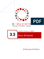 Notes 3.3 - Data Storage