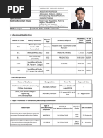 Resume v. Y. Gosavi