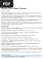 Krishna Water Dispute Tribunal