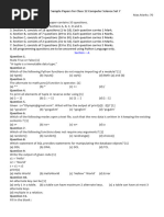 CBSE Sample Papers For Class 12 Computer Science Set 7