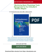 Cardiopulmonary Monitoring Basic Physiology Tools and Bedside Management For The Critically Ill Sheldon Magder Download PDF