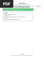 International A Level Biology Edexcel: Gas Exchange, Cell Membranes & Transport