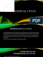 Lecture 2 Hydrological Cycle and Hydrological Budget Equation