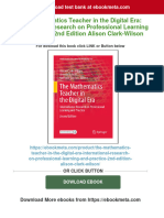 The Mathematics Teacher in The Digital Era: International Research On Professional Learning and Practice 2nd Edition Alison Clark-Wilson