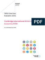 Skills Exercises: Cambridge International AS & A Level Economics 9708