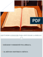 Lo Que Debo Conocer para Estudiar La Biblia