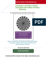 PDF Putting Psychology in Its Place Critical Historical Perspectives 4th Edition Graham Richards Download