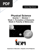 PhySci12 Q1 Mod 1 - Formation of Elements - Polarity of Molecules v2