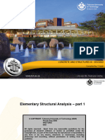 Unit 2 Elementary Structural Analysis - Part 1